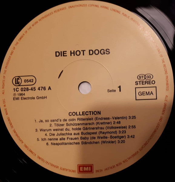 Hot Dogs : Die Hot Dogs (LP, Album, RE)