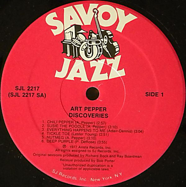 Art Pepper : Discoveries (2xLP)