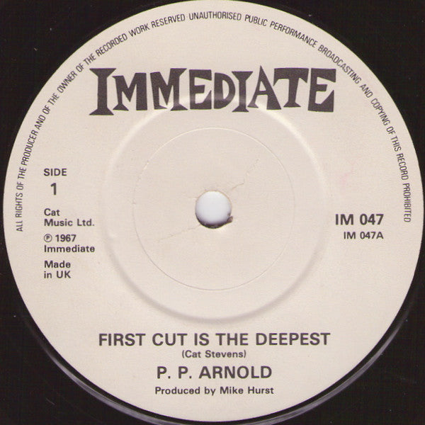 P. P. Arnold* : The First Cut Is The Deepest (7", RE)