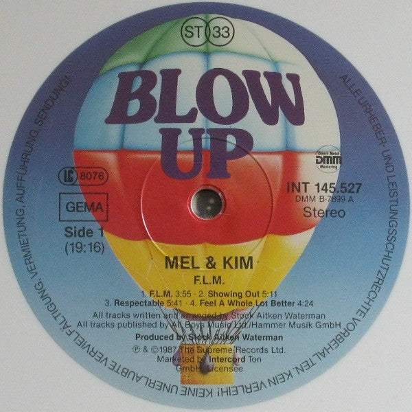 Mel & Kim : F.L.M. (LP, Album, Whi)