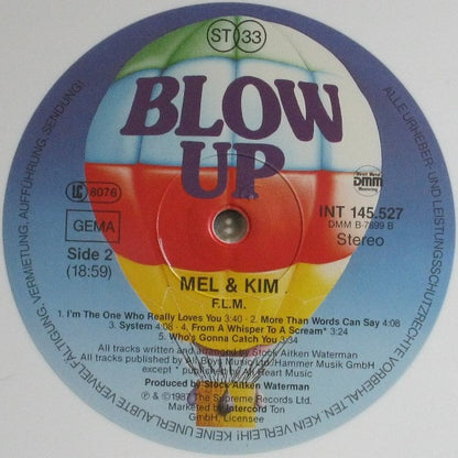 Mel & Kim : F.L.M. (LP, Album, Whi)