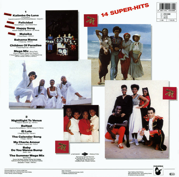 Boney M. : Greatest Hits Of All Times - Remix '89 - Volume II (LP, Comp)