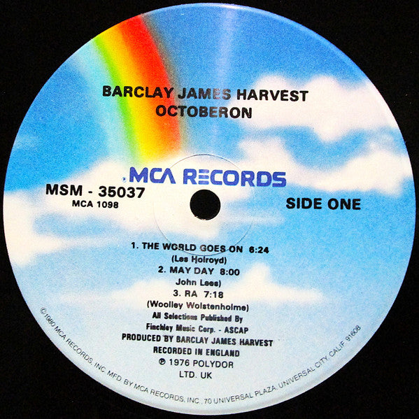 Barclay James Harvest : Octoberon (LP, Album, RE)