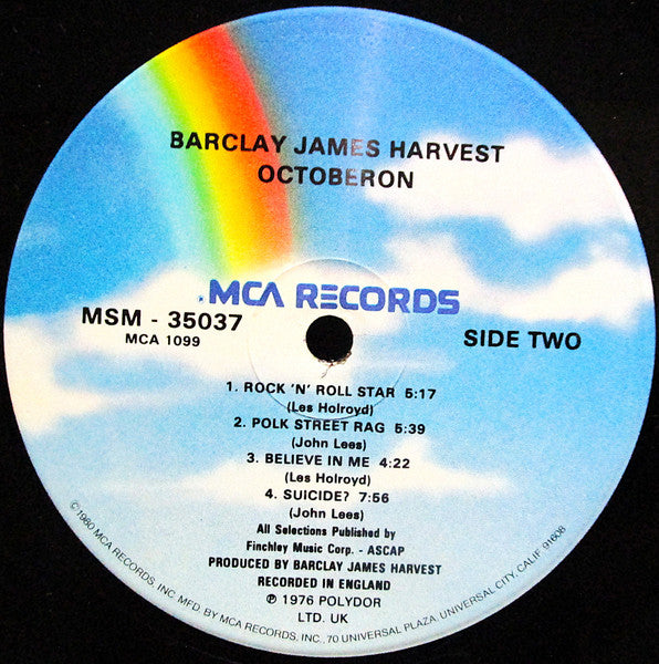 Barclay James Harvest : Octoberon (LP, Album, RE)