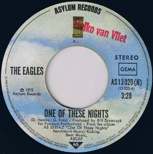 Eagles : One Of These Nights (7", Single)