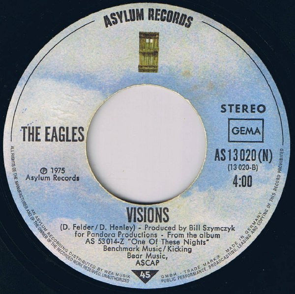 Eagles : One Of These Nights (7", Single)