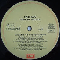 Santiago (9) : Walking The Voodoo Nights (LP, Album, RE)