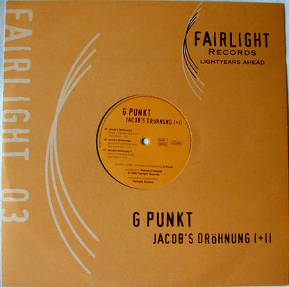G Punkt : Jacob's Dröhnung I + II (12")