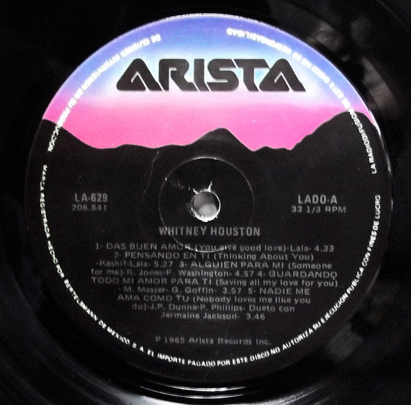 Whitney Houston : Whitney Houston (LP, Album)