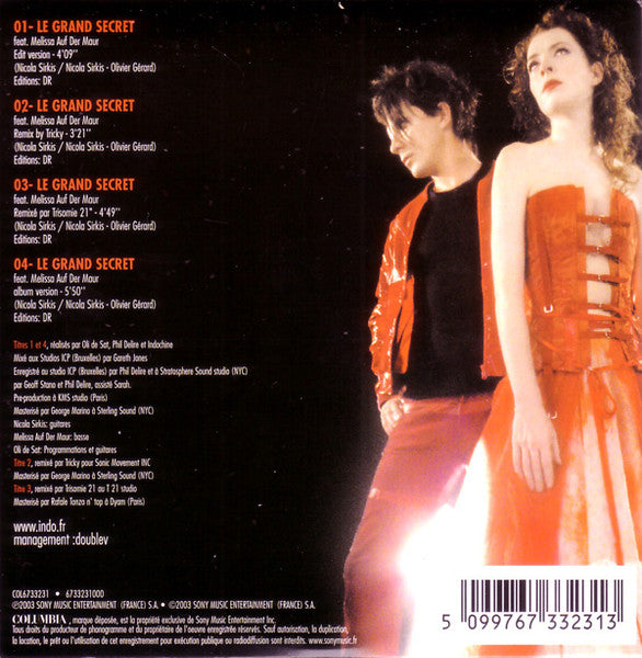 Indochine : Le Grand Secret (CD, Single, Car)