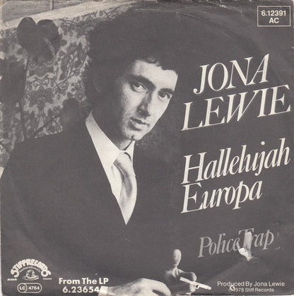 Jona Lewie : Hallelujah Europa (7", Single, red)