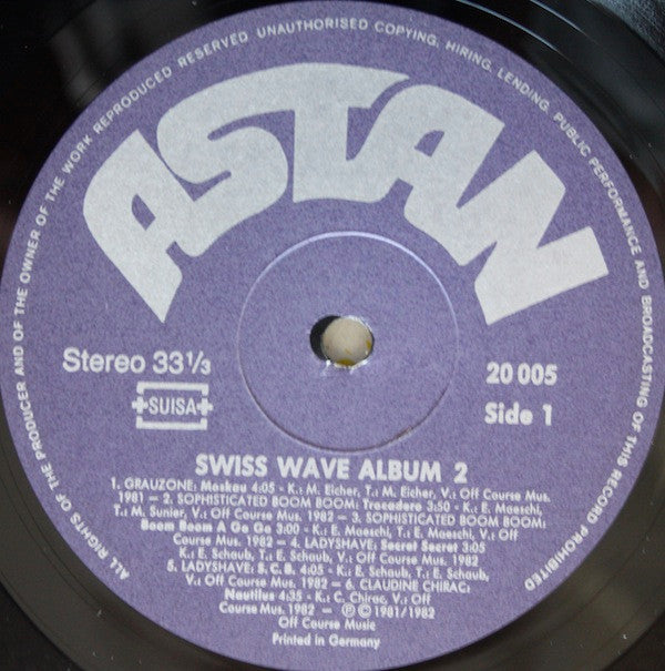 Various : Swiss Wave Album 2 (LP, Comp)