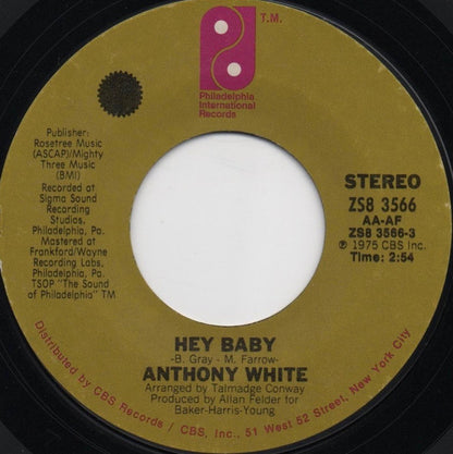 Anthony White : Hey Baby (7")