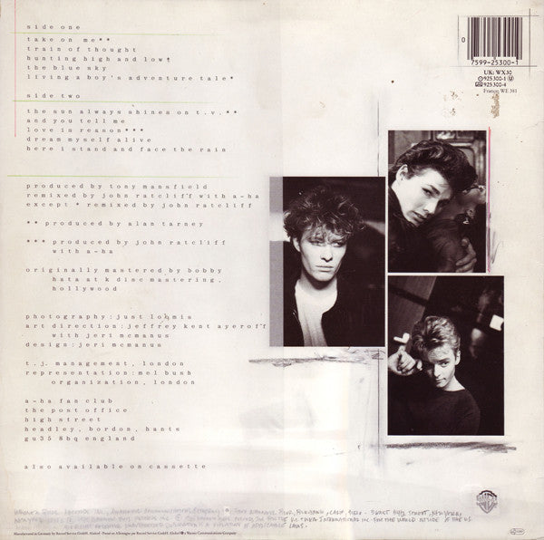 a-ha : Hunting High And Low (LP, Album, Cut)