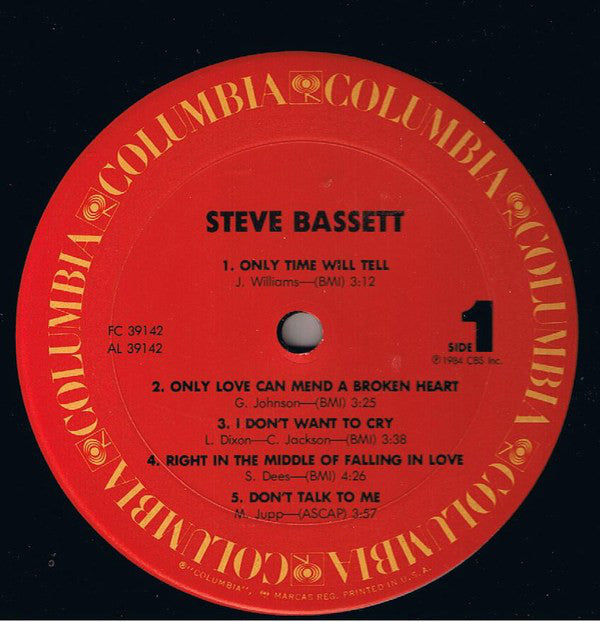 Steve Bassett : Steve Bassett (LP, Album)