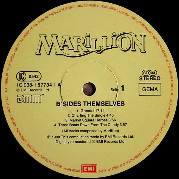 Marillion : B'Sides Themselves (LP, Comp, RM)