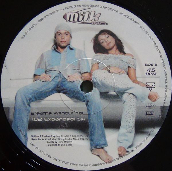 Milk Inc. : Breathe Without You (12")