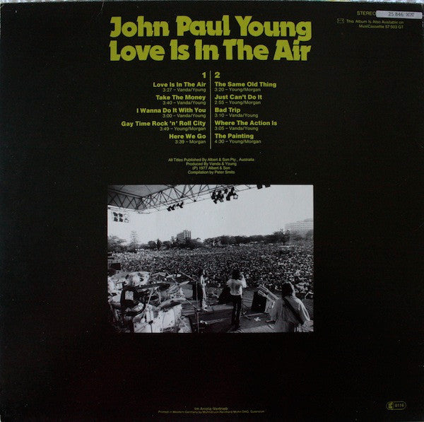 John Paul Young : Love Is In The Air (LP, Album, Comp)