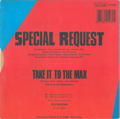 Special Request (2) : Take It To The Max (7", Single)