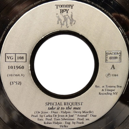 Special Request (2) : Take It To The Max (7", Single)