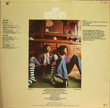 Joan Armatrading : Whatever's For Us (LP, Album, RE)