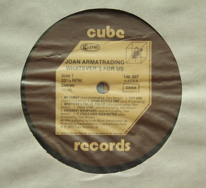 Joan Armatrading : Whatever's For Us (LP, Album, RE)