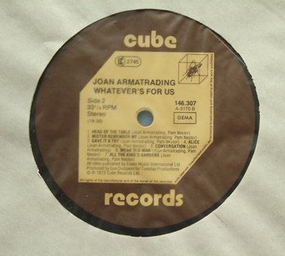 Joan Armatrading : Whatever's For Us (LP, Album, RE)