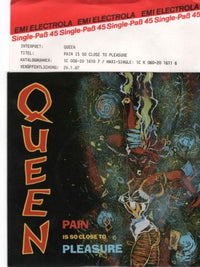 Queen : Pain Is So Close To Pleasure (7", Single)