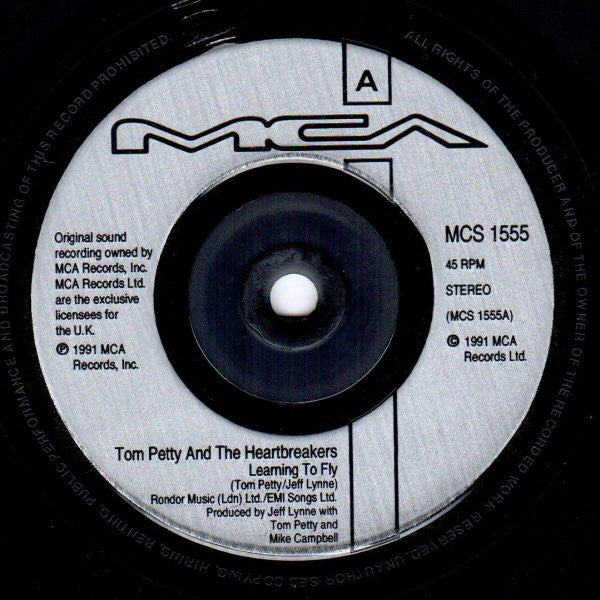 Tom Petty And The Heartbreakers : Learning To Fly (7", Single, Sil)