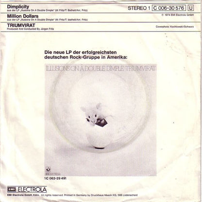 Triumvirat : Dimplicity ★ Million Dollars (7", Single)