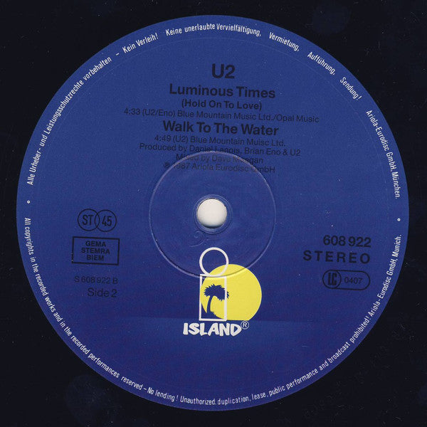 U2 : With Or Without You (12")