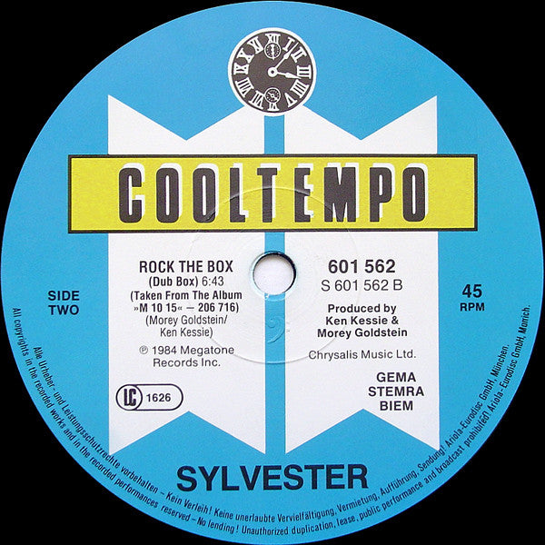 Sylvester : Rock The Box (12", Maxi)