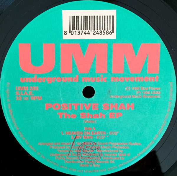 Positive Shah : The Shah EP (12", EP + 12", S/Sided, EP)