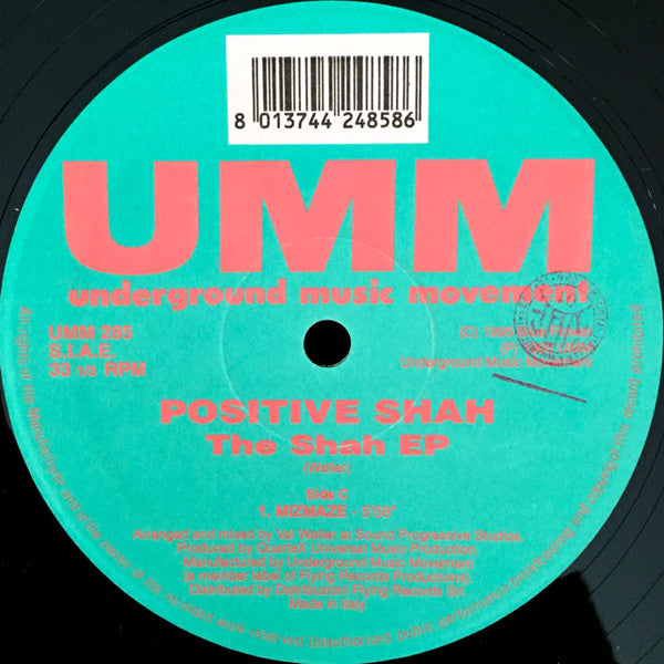 Positive Shah : The Shah EP (12", EP + 12", S/Sided, EP)