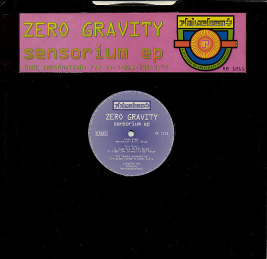 Zero Gravity : Sensorium EP (12", EP)