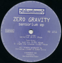 Zero Gravity : Sensorium EP (12", EP)