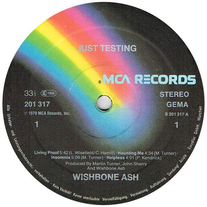 Wishbone Ash : Just Testing (LP, Album)