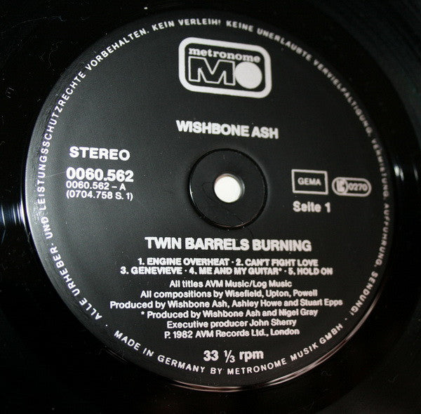 Wishbone Ash : Twin Barrels Burning (LP, Album)