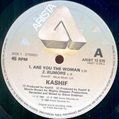 Kashif : Are You The Woman  (12")
