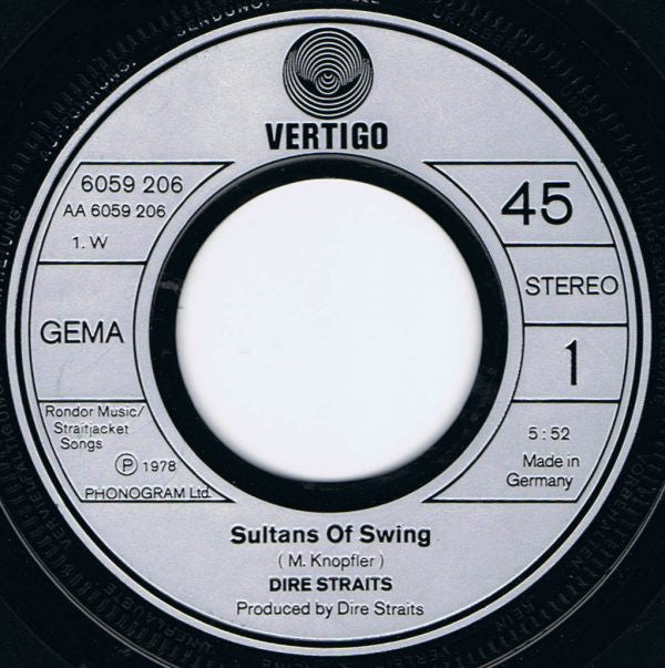 Dire Straits : Sultans Of Swing (7", Single)