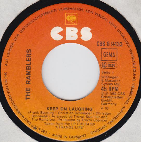 The Ramblers* : Keep On Laughing (7", Single)