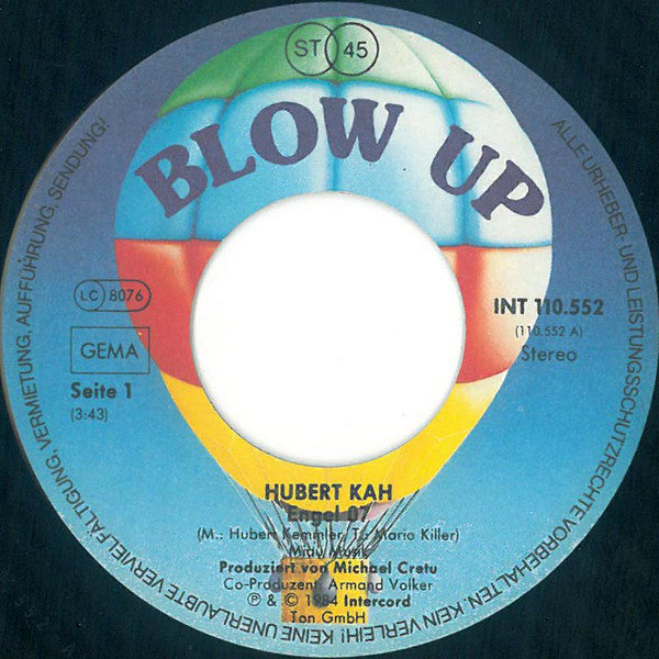 Hubert Kah : Engel 07 (7", Single)