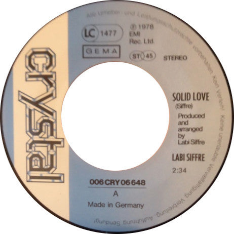 Labi Siffre : Solid Love (7")