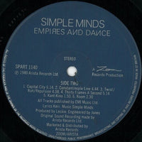 Simple Minds : Empires And Dance (LP, Album, RP)
