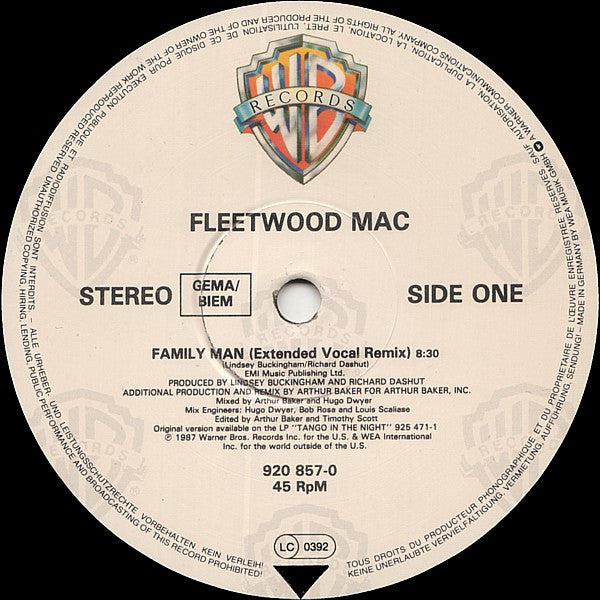 Fleetwood Mac : Family Man (12", Maxi)
