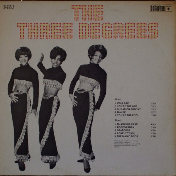 The Three Degrees : The Three Degrees (LP, Album)