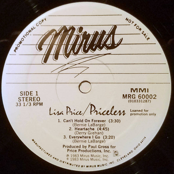 Lisa Price : Priceless (LP, MiniAlbum, Promo)