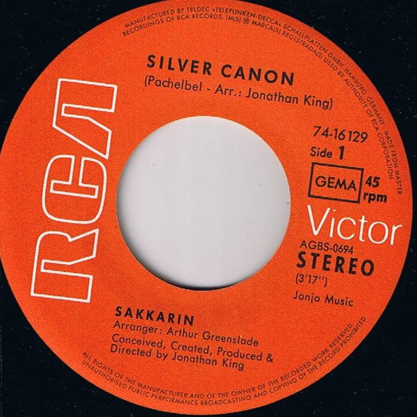 Sakkarin : Silver Canon / Silver Story (7", Single)