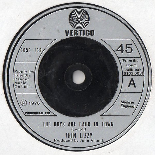 Thin Lizzy : The Boys Are Back In Town (7", Single)