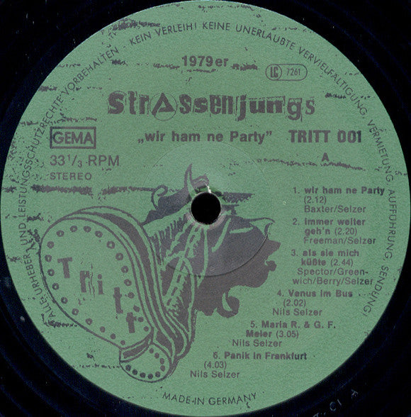 Strassenjungs : Wir Ham Ne Party (LP, Album, RP)